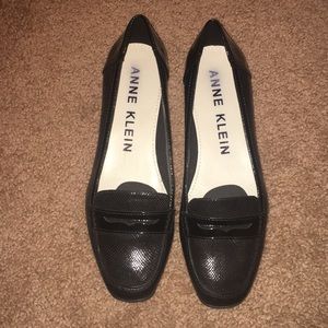 Black loafers
